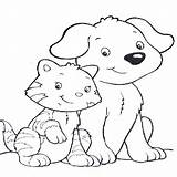Coloring Pages Cat Dog Cats Dogs Printable Grumpy Print Colouring Kids Drawing Lab Chocolate Color Webkinz Getcolorings Labrador Getdrawings Dwarf sketch template