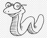 Snake Coloring Cartoon Pages Color Cool Clipart Snakes Pinclipart Popular sketch template