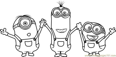 minions coloring images coloring pages