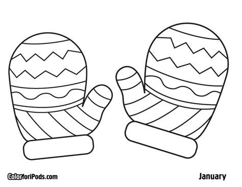 mitten coloring pages coloring home