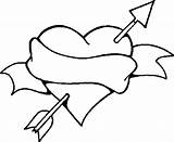 Hartje Ausmalbilder Liefde Hartjes Disegni Amore Pijl Coeurs Animaatjes Ausmalen Frecce Liebes Amour Arrows Valentijn Malvorlagen Colorare Corazones Designlooter Beren sketch template