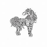 Paarden Kleurboek sketch template