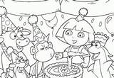 Dora Explorer Exploradora Macaco Cokitos Colorea Cumple Mewarnai Colorir Ultraman Malvorlagen Chiquipedia sketch template