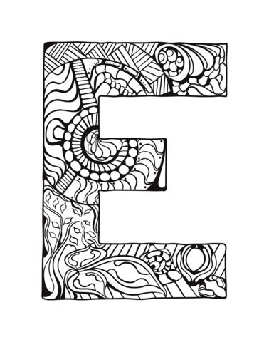 letter  printable coloring pages coloring book