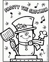 Frosty Snowman sketch template
