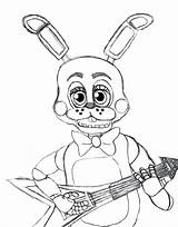 Bonnie Toy Five Nights Freddy Bunny Coloring Pages Drawing Colouring Gypsy Print Freddys Getdrawings Drawings Naf Search Template Deviantart sketch template