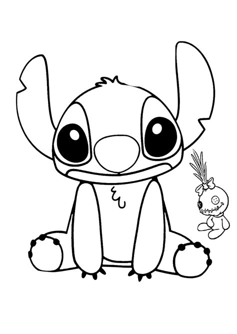 lilo  stitch alien coloring pages sketch coloring page