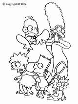 Simpson Famille Coloriage Colorier sketch template