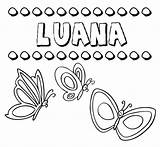 Luana Nomes Colorir sketch template