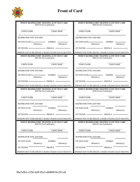 printable respirator fit test form template printable vrogueco