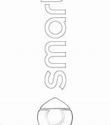 Smart Coloring Pages Logo sketch template