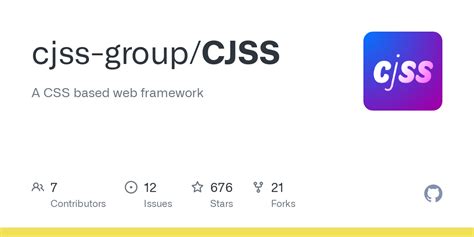github cjss groupcjss  css based web framework