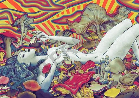 psychedelic girl trippy art a3 art print photo poster amk3138 ebay