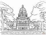 Coloring Capitol State Kalifornia Drukuj sketch template