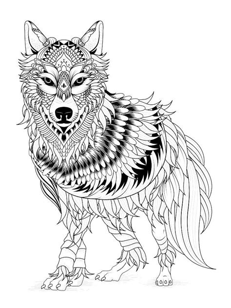 wolf head coloring pages  getdrawings