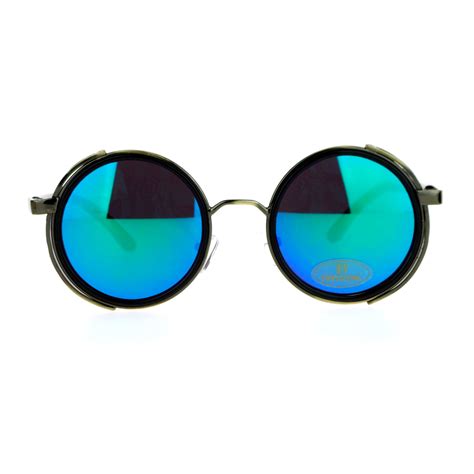 sa106 steampunk victorian side visor round circle lens sunglasses ebay