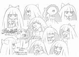 Stocking Panty Garterbelt Character Sheet Model Anarchy Anime Settei Reference References Zerochan Expression Chart Concept Board Artbook Storyboard Stockings Expressions sketch template
