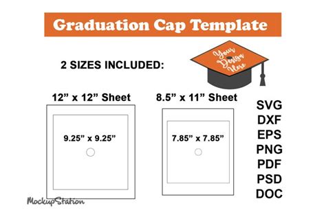 graduation cap templates design bundles