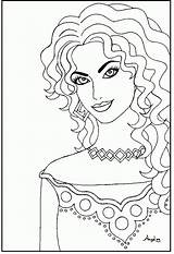 Coloring Pages Woman Lady Pretty Girl Color Printable Sheets Beautiful Girls Adult Books Print Police Stunning Getdrawings Popular Coloringhome Kids sketch template