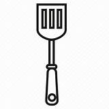 Spatula Drawing Kitchen Icons Cooking Template Utensils Tools sketch template