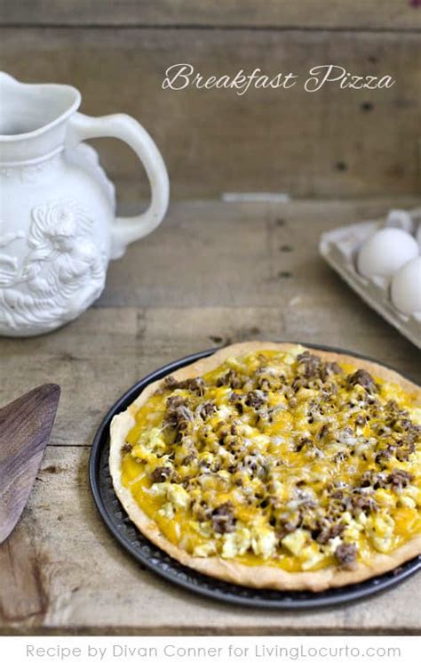 easy cheesy egg breakfast pizza recipe