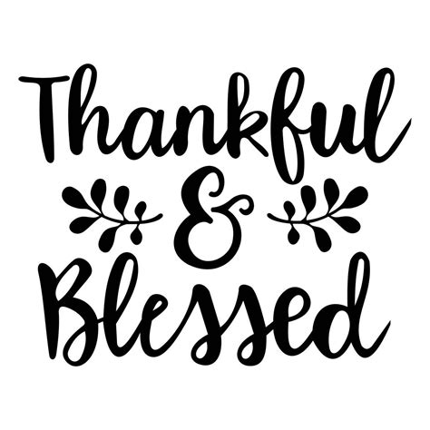 thankful blessed phrase  graphics svg dxf eps png cdr ai  vector
