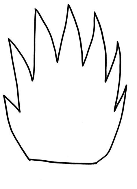 paper flames template fire flames cut