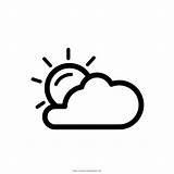 Partly Cloudy sketch template