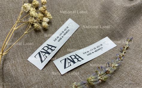 national label label damask taffeta printed id card hangtag sticker