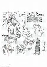 Italy Colouring Doodles Travel Pages Coloring Mummypages Ie Drawings Kids Journal Pdf Visit Draw Drawing Choose Board sketch template