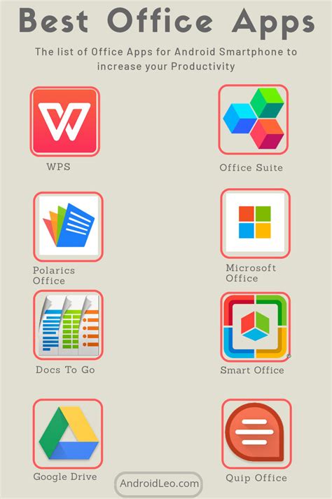 office suite apps  android  increase  productivity   androidleo