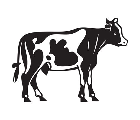 portrait stylized vector symbol black  white   dairy