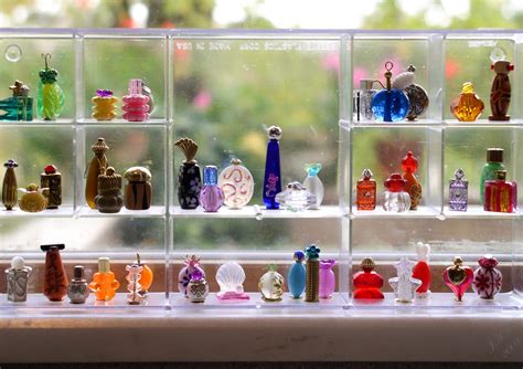 miniature perfume bottles   beads  sparkled