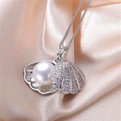 lindo brand new shell pendant necklace high quallity 9 10mm original
