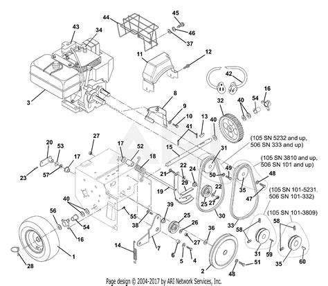 ariens   stle hp tec electric  blower parts diagram  engine