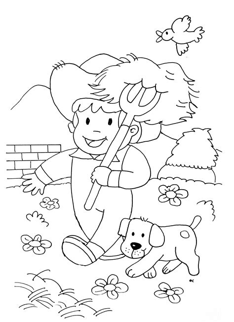 farm coloring page  print farm kids coloring pages page page