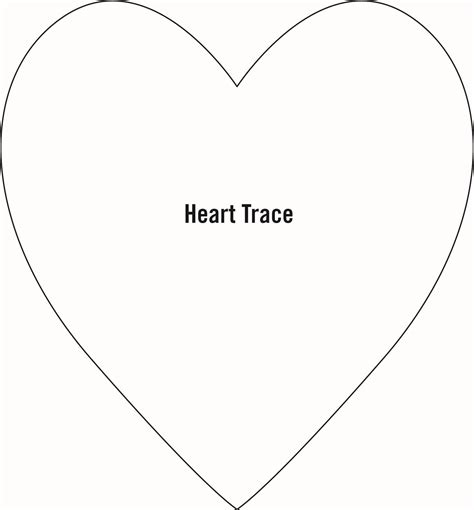 large heart template printable