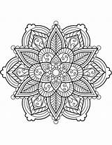 Malvorlagen Mandala Mandalas Blumen Ausmalen Boyama Drus sketch template