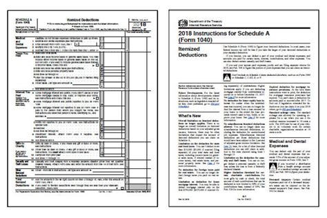 irs schedule  form  instructions