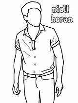 Horan Niall Trajes sketch template