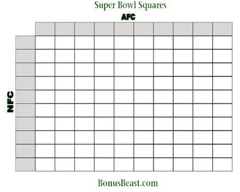 printable football squares  freeprintabletmcom