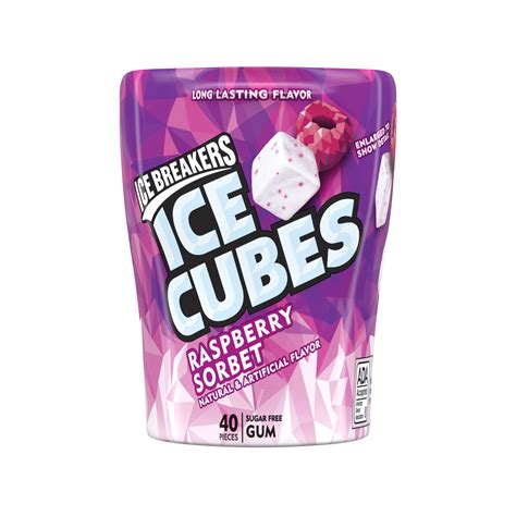 ice breakers ice cube sugar  gum raspberry sorbet  oz walmartcom