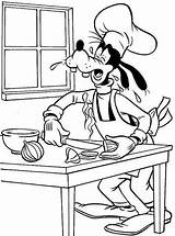 Coloring Cooking Pages Goofy Library Clipart sketch template