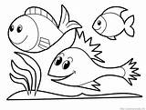 Funny Fish Coloring Pages Getdrawings Clipart sketch template