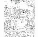 Coloring Pages Find Hidden Objects Search Seek Printable Word Color Getcolorings Template Getdrawings sketch template