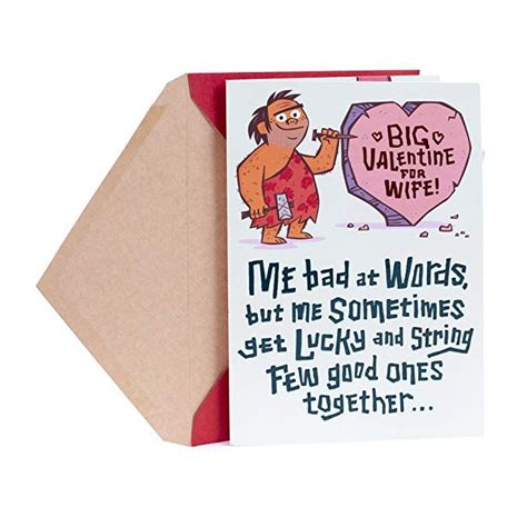 Hallmark Funny Valentine S Day Card For Wife Caveman Click Image To