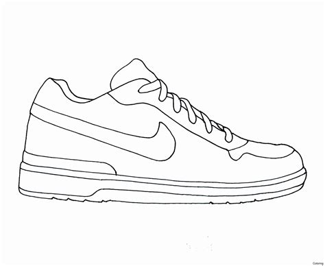 nike shoes coloring pages coloring home