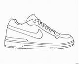 Coloring Nike Shoes Pages Popular Awesome sketch template