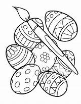 Easter Coloring Pages Egg Printable Kids Eggs Sheets Print sketch template