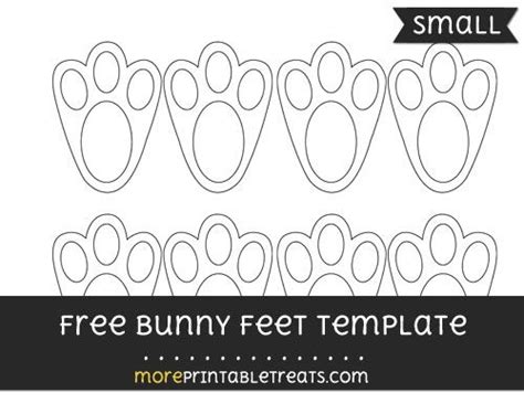 bunny feet template small easter bunny footprints easter